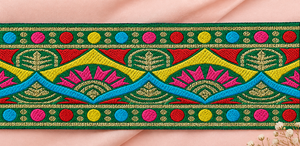 Ruban en dentelle jacquard 100% polyester, garniture décorative, taille personnalisée pour chaussures, sacs, robes, chapeaux - Product Image 6