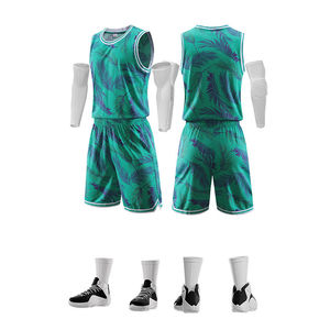 New Arrival Men's Adults Custom Sleeveless Basketball Jersey Set Breathable Digital Print Uniforms 100% Polyester High-quality - Product Image 6