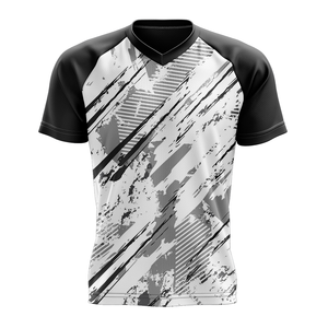 Nouveaux T-shirts respirants à col en V pour hommes 2026, en coton et polyester, couleur personnalisée, haute qualité - Product Image 1