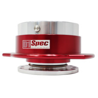 D1SPEC Sistema de Bloqueo Rápido con Bola, Rojo, Aleación de Aluminio 6061 de Alta Resistencia, Precisión, Sin Holgura, Sistema de Desprendimiento Rápido, Universal para Deportes