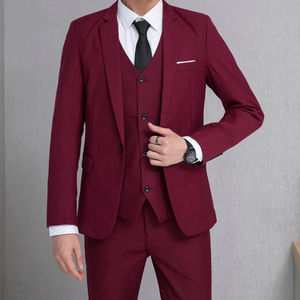 Veste de Costume Homme Couleur Unie, Blazer Formel à Simple Boutonnage, Col Rabattu, Manches Longues, Vêtement d'Extérieur Polyvalent pour Homme - Product Image 2