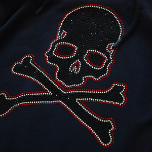 Sudadera con Capucha de Moda Y2K con Pedrería, Manga Corta/Larga, Brillante, Venta al por Mayor, Sudadera con Cristales Personalizable - Product Image 5