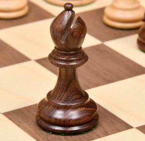 Pions d'échecs professionnels Staunton, 3,8 pouces, en bois de sheesham et de buis, lestés, au meilleur prix - Product Image 3