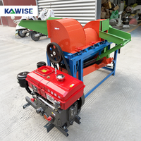 Batteuse multi-cultures à moteur diesel pour la récolte du maïs, du blé, du riz, du soja et du sorgho