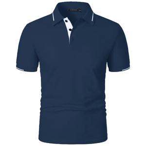 Camiseta de Manga Corta para Hombre, Estilo Verano, Cierre de Botones, Corte Clásico, Casual, Tipo Polo, Color Sólido, Ligera, para Actividades al Aire Libre - Product Image 6
