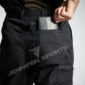 New Tactical Cargo Men Outdoor 100% Cotton Canvas Fabric <b>Elastic</b> Hiking Hunting <b>Trousers</b> Casual Multi Pocket Pants Male <b>Work</b> - Product Image 6