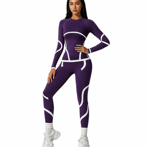 <b>Ski</b> QuickDry Nylon Spandex Polyester Clothing Autumn Winter Tight Warm Underwear Set Sports Outdoor Fitness Suit WomeneTwo Piece - Product Image 3