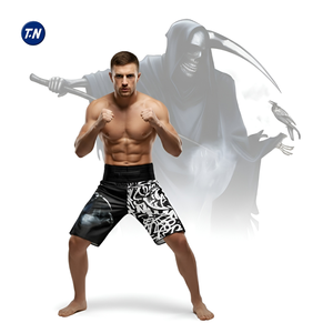 กางเกง MMA คุณภาพสูง ไซส์ใหญ่ ระบายอากาศได้ดี ทออย่างดี สำหรับผู้ชาย เอวกลาง สวมใส่สบาย เป็นมิตรกับสิ่งแวดล้อม กันน้ำ แห้งเร็ว กันลม ยืดหยุ่นได้ - Product Image 6
