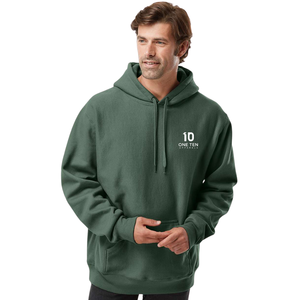 Sudadera con Capucha para Hombre, Tejido Grueso, Color Verde Alpino, Forro Polar Premium, Estilo Casual y Urbano, Cálida y Resistente - Product Image 1