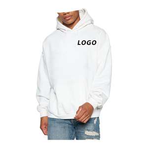 Sudadera con Capucha Unisex de Alta Calidad, 320 g/m², Negra, para Hombre, Original, de Algodón, con Estampado Serigrafiado, Lisa, Blanca, Talla Grande - Product Image 1