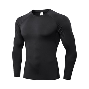 Latest High Quality Latex Compression Gym Shirt Men Adult MMA Rash Guard Quick Dry Breathable Full Sleeves - Product Image 5