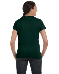 T-shirt pour femme à manches courtes, coupe ample, en coton épais et mélange de spandex, avec impression personnalisée, de haute qualité, respirant et à séchage rapide - Product Image 3