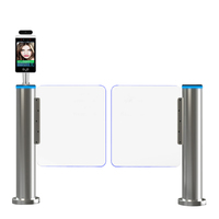 Porte extérieure de vitesse rapide de lecteur de code de Qr de tourniquet de protection de pluie avec des portes de barrière de tourniquet d'oscillation de contrôle d'accès pour le parc