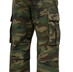 Pantalones Cargo Holgados para Hombre de Alta Calidad al por Mayor, con Efecto Monkey Wash, Bordado de Bigote, Plegables, con Múltiples Bolsillos, Tipo Jeans - Product Image 5