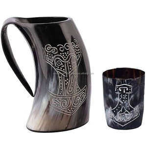 Última llegada Buffalo Horn Mug Festivals Buffalo Horn Mug Auténtico a buen precio - Product Image 4