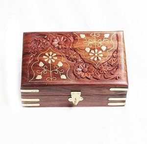 UNIVERSAL OVERSEAS Wooden Jewelry <b>Box</b> Small Antique Storage <b>Box</b> Organizer Container Cases Keepsake Chest <b>Trinket</b> <b>Box</b> Custom - Product Image 5