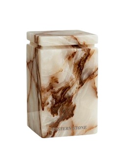 Urne funéraire en marbre sculpté, urne commémorative intemporelle pour cendres de crémation pour restes humains adultes, urne en marbre sur mesure en gros - Product Image 4