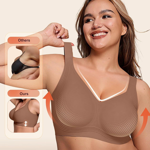 Soutien-gorge de sport grande taille à fermeture éclair, anti-choc haute résistance, anti-affaissement, avec maintien puissant pour le yoga - Product Image 5