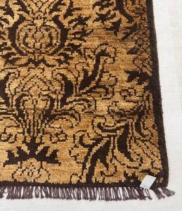 Alfombra de Yute Estampada a Mano, Alfombra de Fibra Natural con Diseño Floral Vintage, Alfombra Boho para Sala de Estar o Dormitorio, Tamaño Personalizado - Product Image 5
