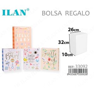 Borsa Regalo ILAN 26x32x10cm per Decorazioni Baby Shower - Product Image 1