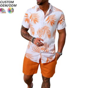 Chemises décontractées sur mesure en velours côtelé à carreaux, broderie de haute qualité, boutons, impression par transfert thermique pour hommes coupe oversize - Product Image 3