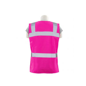 Gilet de sécurité haute visibilité personnalisé, classe 1 ANSI, imperméable, avec éclairage LED et logo personnalisé, idéal pour les travaux de construction - Product Image 4