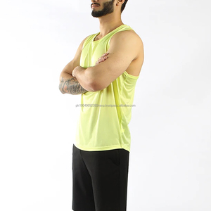 Débardeur de sport décontracté pour homme, respirant, coupe ajustée, séchage rapide, logo personnalisé, technique de tricot en gros - Product Image 3