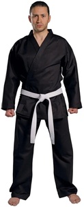 2026 Black BJJ Kimono Judo Uniform Set with <b>White</b> <b>Belt</b> <b>Men</b> Adult Martial Arts Gi Unisex Customize High Quality 100% Cotton Silk - Product Image 1