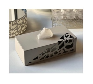 Porte-serviettes en acier inoxydable or et argent, design tendance, pour table, usage hôtelier - Product Image 4