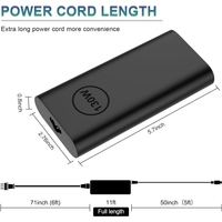 Chargeur USB-C haute puissance 130W pour ordinateur portable Dell Precision 5530 5550 5560 Latitude 5401 5520 XPS15 XPS17, alimentation secteur avec cordon