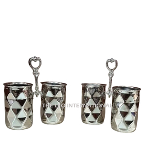 High Quality White Marble <b>Brush</b> Holder Elegant Handmade for Home & Hotel Bathroom Decor Wholesale Price from India - Product Image 3