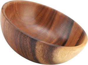 Bol de service à salade en bois résistant à la chaleur, taille personnalisée, bois naturel, écologique, pour la maison, les restaurants, les hôtels et les fêtes - Product Image 6
