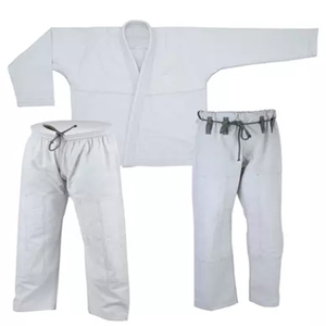 Kimono de judo unisexe pour adultes, gris, en coton respirant, léger, coupe classique, ensemble uniforme d'arts martiaux - Product Image 4