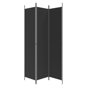 ฉากกั้นห้องผ้าสีดำ 3 แผง ขนาด 59.1"x86.6" พร้อมฉากกั้น - Product Image 4