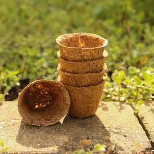 Natural Coconut Coir <b>Pot</b> <b>Biodegradable</b> <b>Planting</b> <b>Pot</b> for Seedlings Flowers Vegetables and Garden Nursery - Product Image 6