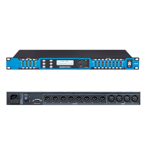 Processeur audio numérique professionnel Getshow DC48 4x8 DSP, système de gestion des enceintes avec entrée/sortie XLR, 2400W, 96KHz - Product Image 1