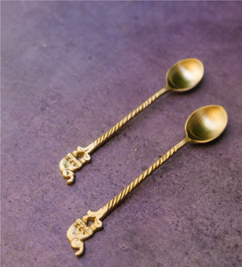 Cuchara de Postre de Latón, Reutilizable, de Grado Alimenticio, al Mejor Precio, Utensilios de Cocina, Cubertería de Mesa, con el Mejor Acabado - Product Image 2