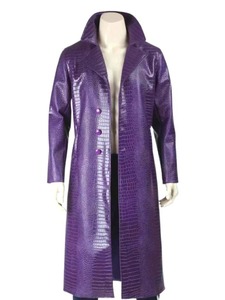 Gabardina de Cuero Morada de Joker Suicide Squad - Product Image 1