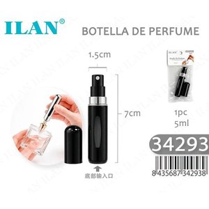 ขวดน้ำหอม Ilan ขนาด 5 มล. สีดำ พร้อมหัวฉีดสำหรับพกพา - Product Image 1