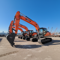 Excavator Konstruksi Doosan DX225 23 Ton, Tenaga Besar, Tugas Berat, Hidrolik, Mesin Cummins, Pompa Kawasaki