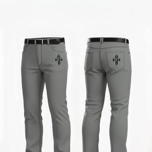 กางเกงยีนส์ผู้ชายคุณภาพสูง ผ้าฝ้าย 100% น้ำหนักเบา ระบายอากาศได้ดี ทรงตรงปานกลาง สไตล์ลำลอง ผ้ายีนส์ฟอก ผลิตโดย RIVIAN ATLANTIC - Product Image 6