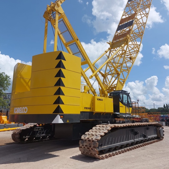Paramount Kobelco 7250 Hydraulic Telescopic Boom Crawler Crane Heavy Duty Lift Equipment Sale