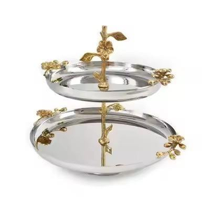 Support à gâteau en métal de luxe pour hôtel, buffet, présentation de desserts, décoration de fête à domicile ou de mariage - Product Image 5