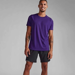 Men's for Short Sleeve O-Neck T-<b>Shirt</b> Regular Fit <b>Moisture</b> <b>Wicking</b> Front Printed Blank Streetwear Knitted Cotton Solid Color - Product Image 1