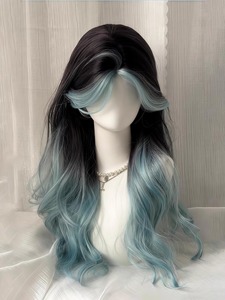 Peluca de cabello humano de color de primera calidad para mujeres, peluca de moda multicolor brillante disponible a precio de exportación. - Product Image 3