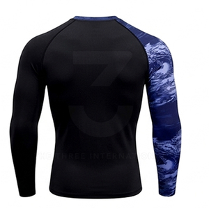 Camiseta de Protección Profesional para Hombre, de Secado Rápido, Manga Larga, Spandex/Poliéster, para Entrenamiento de Jiu Jitsu, Anti-Fricción - Product Image 2