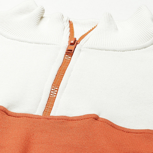 Survêtement pour femme personnalisé coupe-vent épais style sportif hiver avec sweat à capuche demi-zip et pantalon de survêtement - Product Image 5