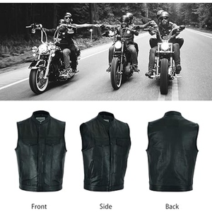 Vestes en cuir pour motards, en cuir de vache véritable, fabriquées au Pakistan, imperméables, élégantes, décontractées, en coton, respirantes, pour l'hiver - Product Image 2