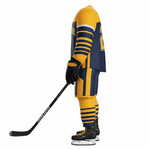 Vente Flash - Fabricant de Maillots de Hockey sur Glace |   Uniformes de hockey respirants 100 % polyester avec logo personnalisé OEM – Vêtements de sport en gros pour équipes - Product Image 5