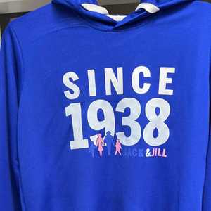 Sudadera con Capucha Azul Dri Fit de Jack and Jill con Gráfico Since 1938, Sudadera Cómoda y Elegante para Adolescentes y Niños, Sudadera Informal - Product Image 4